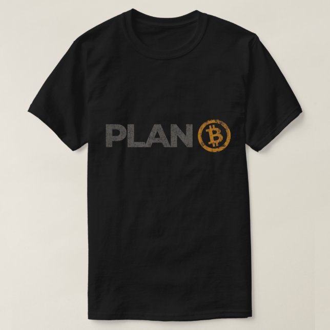 T-shirt Plan Bitcoin de conception crypto (Design devant)