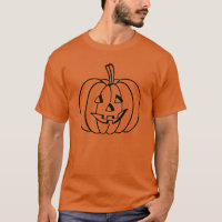 Plan Citrouille Jack-O-Lantern noir sur Orange