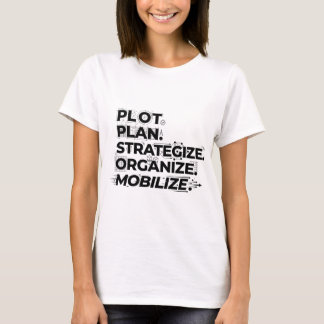 T-shirt Plan d'action : planifier, élaborer une stratégie,
