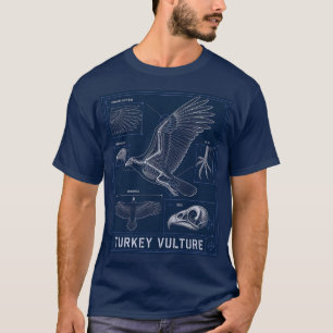 T-shirt Plan d'anatomie du Vautour à tête rouge