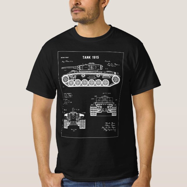 T-shirt Plan de char 1915 (Devant)