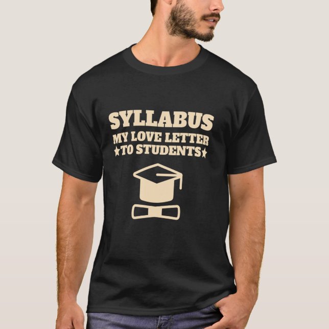 T-SHIRT PLAN DE COURS PROFESSEUR ENSEIGNANT (Devant)