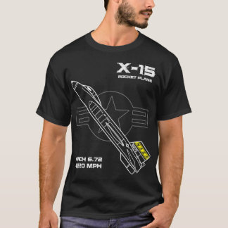 T-shirt Plan de fusée X15