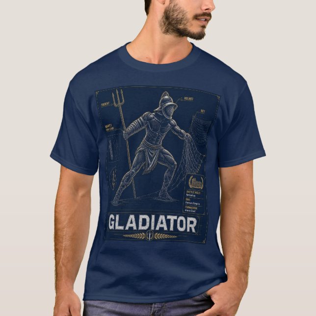 T-Shirt Plan de Gladiateur Romain (Devant)