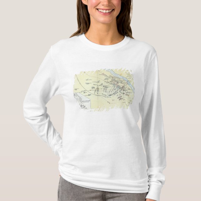 T-shirt Plan de la bataille de Cawnpoor (Devant)