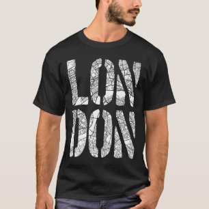 T-shirt Plan De La Ville De Londres Pour Les Touristes Et 