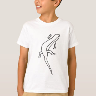 T-shirt Plan de l'art, dessin du tee - shirt de lézard