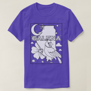 T-shirt plan de l'état de galena illinois