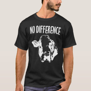 T-shirt Plan de nutrition végane sans différence vache chi