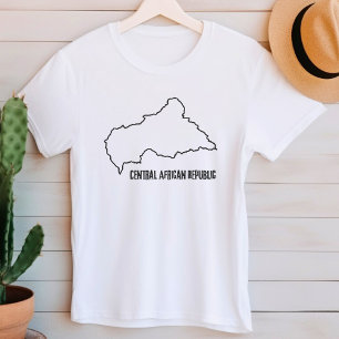 T-shirt Plan de pays de la République centrafricaine Ligne
