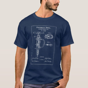 T-shirt Plan de perceuse pneumatique breveté