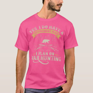 T-shirt Plan De Retraite Amusant Chasse À L'Ours Lover Pou