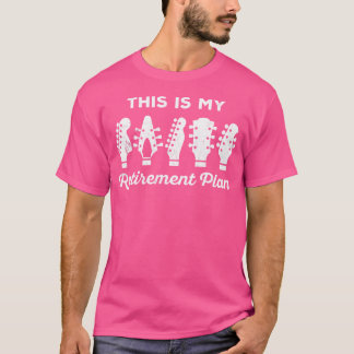 T-shirt Plan de retraite de guitare Musicien enseignant Gu