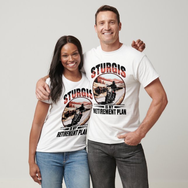 T-shirt Plan de retraite de motard de Sturgis (Unisexe)