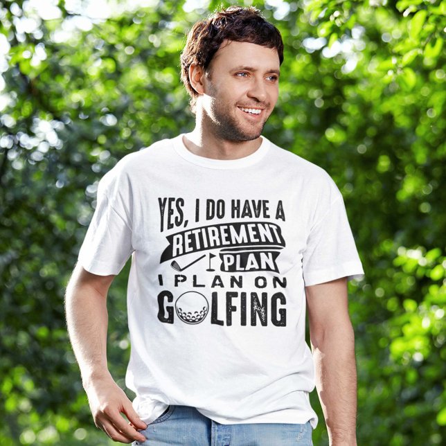 T-shirt Plan de retraite Golfing (Créateur téléchargé)