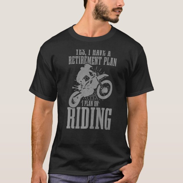 T-shirt Plan de retraite Motocross Hommes Vélo droit Mx Re (Devant)