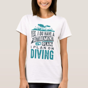 T-shirt Plan de retraite Plongée