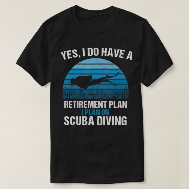 T-shirt Plan de retraite Plongée plongée plongée plongée G (Design devant)