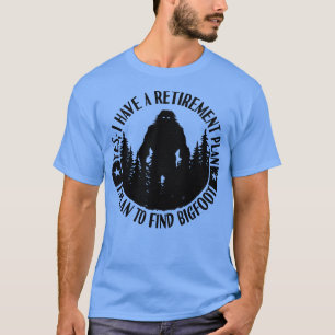 T-shirt Plan de retraite Silhouette Sasquatch