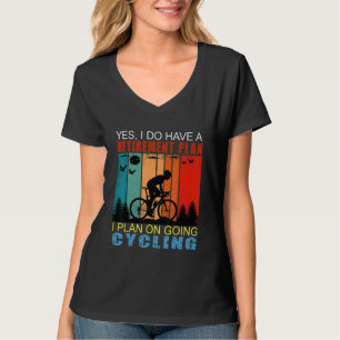 T-shirt Plan de retraite slogan Sunset Retro Je prévois d'