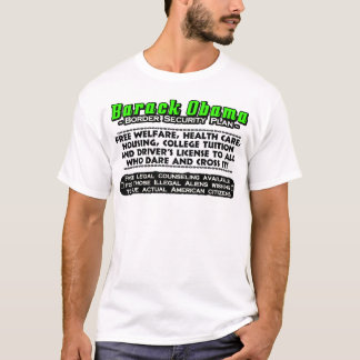 T-shirt Plan de sécurité de frontière d'Obama