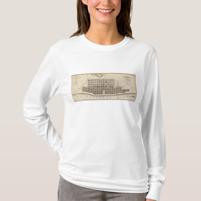 T-shirt Plan de St Louis, Missouri (Devant)