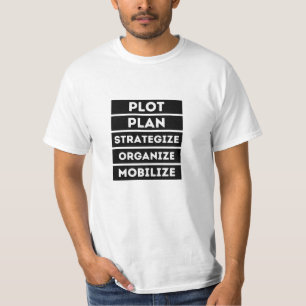 T-shirt Plan de terrain Stratégie Organiser Mobiliser