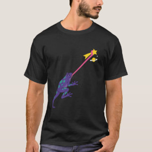 T-shirt Plan d'espace de galaxie drôle de grenouille attra