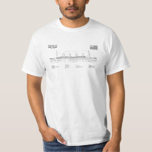 T-shirt Plan directeur du navire Titanic RMS SD
