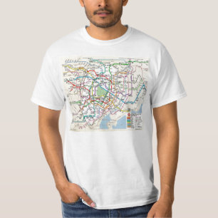 T-shirt Plan du métro de TOKYO