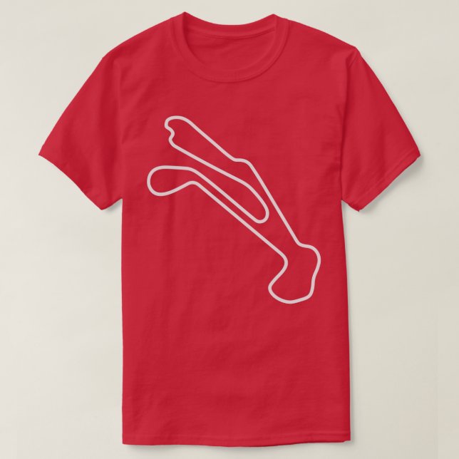 T-shirt Plan du parc automobile Barber (Design devant)