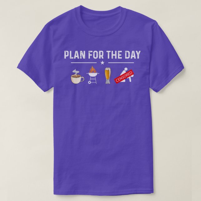 T-shirt Plan For The Day (Design devant)