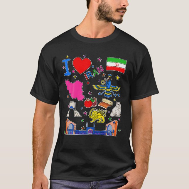 T-shirt Plan Iran, Culture Ic (Devant)