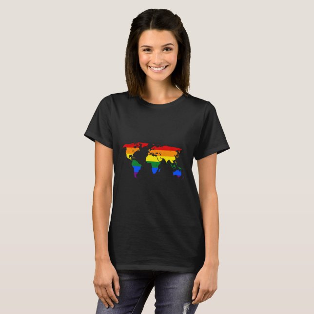 T-shirt plan-monde-arc-en-ciel-1192306_1920 (Devant entier)