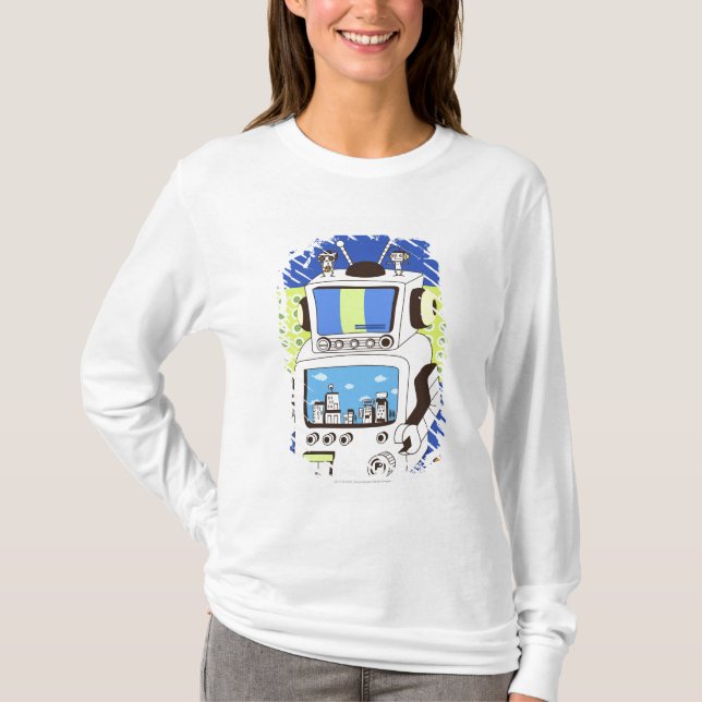 T-shirt Plan rapproché d'un robot (Devant)