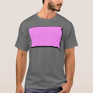 T-shirt Plan rose du Dakota du Sud