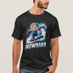 T-shirt Planche à neige Planchiste, neige de planche à nei