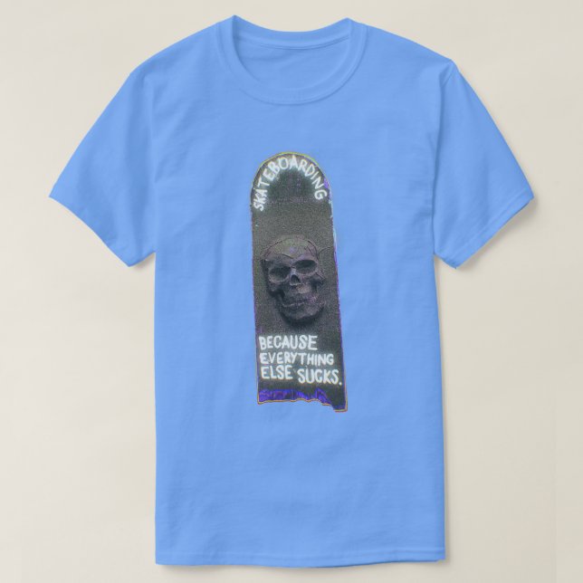 T-shirt planche à roulettes 18 (Design devant)