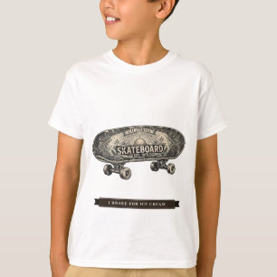 T-shirt Planche à roulettes amusante pour enfants "Je frei