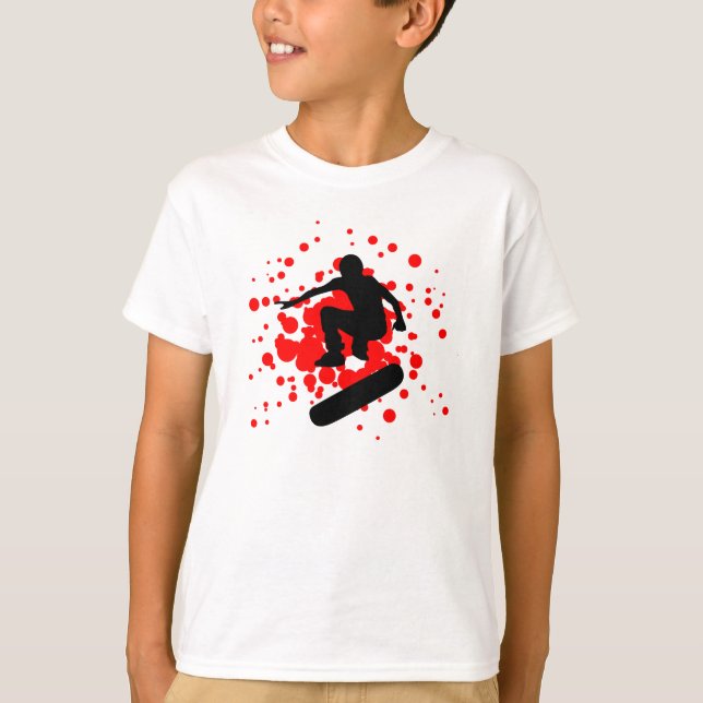 T-shirt planche à roulettes. bulles. (Devant)
