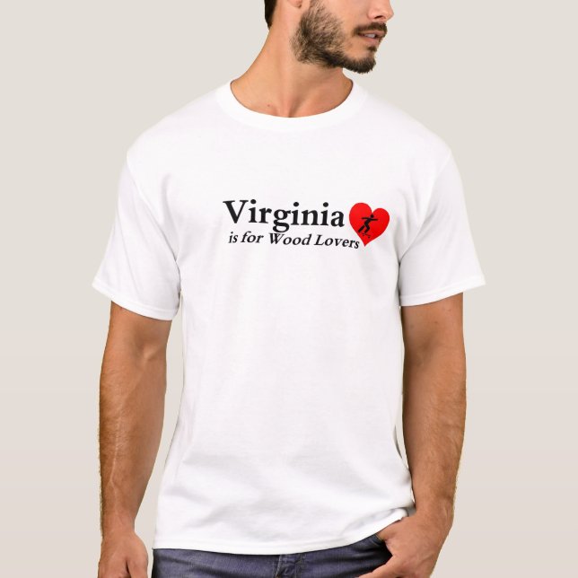 T-shirt Planche à roulettes de la Virginie (Devant)