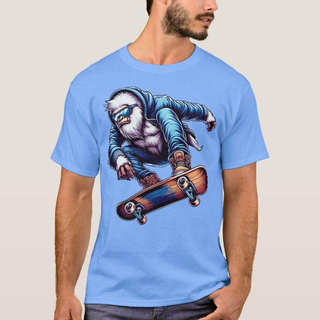 T-shirt Planche à roulettes de style urbain (Devant)