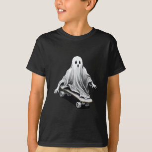 T-shirt Planche à roulettes fantôme drôle skateboard pares