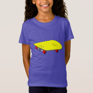 T-Shirt Planche à roulettes jaune fraîche