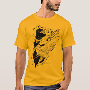 T-shirt Planche à roulettes propulsée par fusée