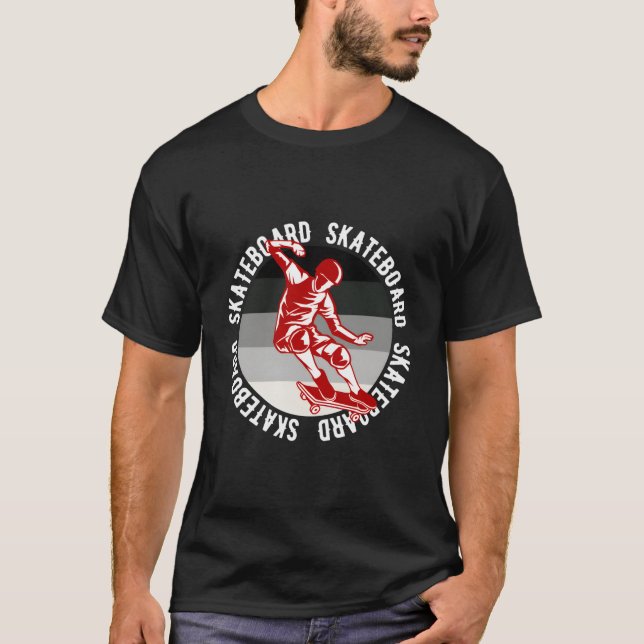 T-shirt Planche à roulettes Skateboard (Devant)