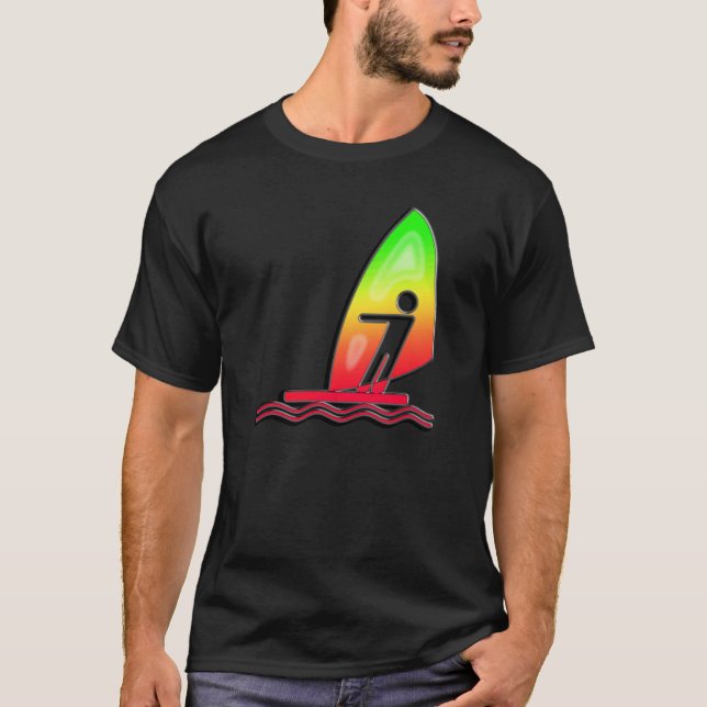 T-shirt Planche à voile lisse (Devant)