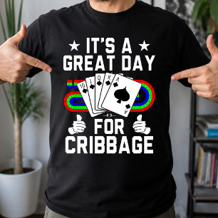 T-shirt Planche de cribbage drôle pour joueur de jeu de ca