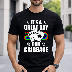 T-shirt Planche de cribbage pour joueur de jeu de cartes d