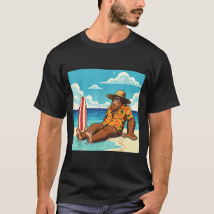 T-shirt planche de surf de plage Bigfoot